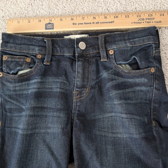 Madewell Alley Straight Denim Jeans Dark Wash Blue Womens Size 25 - Picture 10 of 11